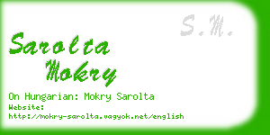 sarolta mokry business card